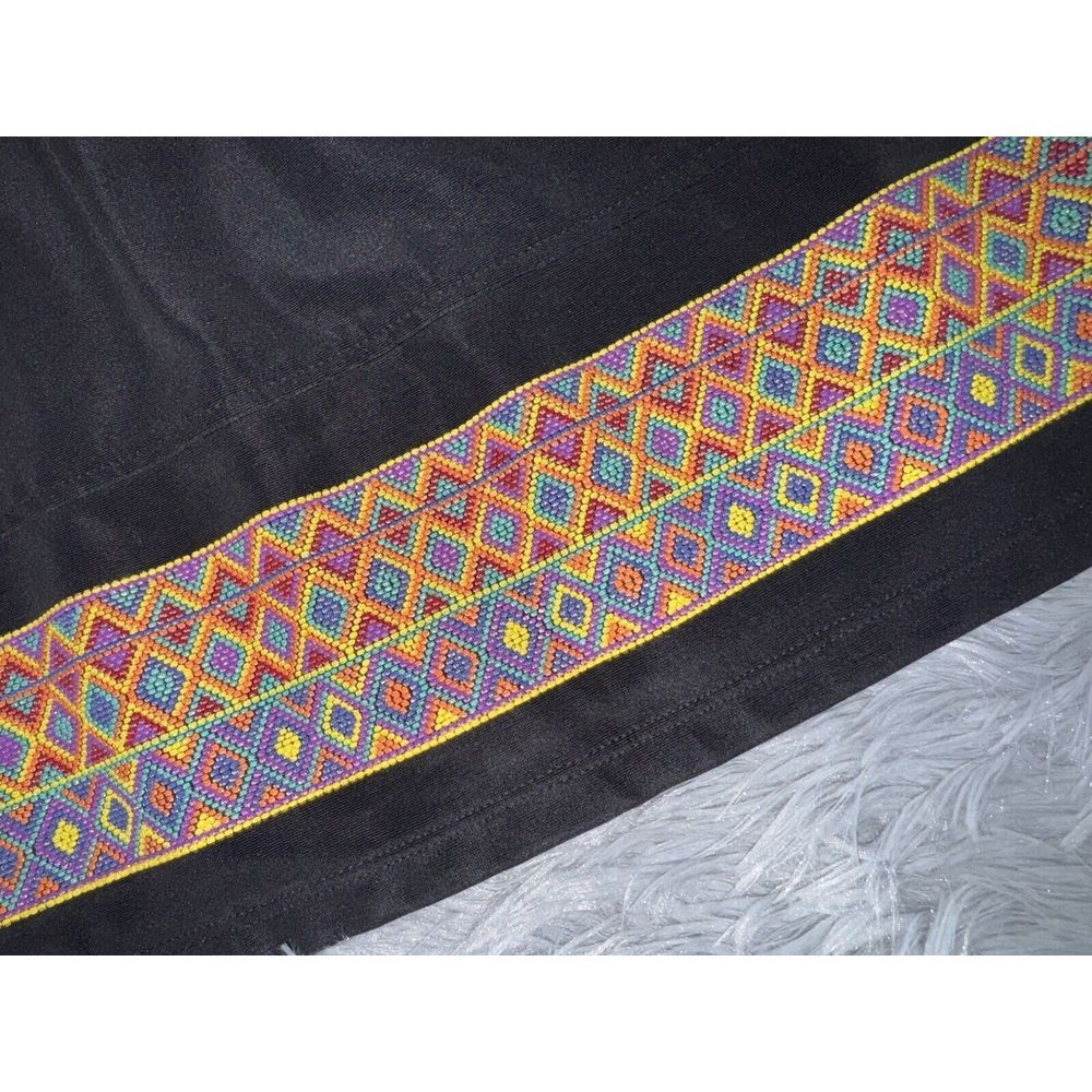 Rabbit Rabbit Rabbit Designs Womens Size‎ 14 Aztec Western Beaded Stretch Shirt - Picture 8 of 10